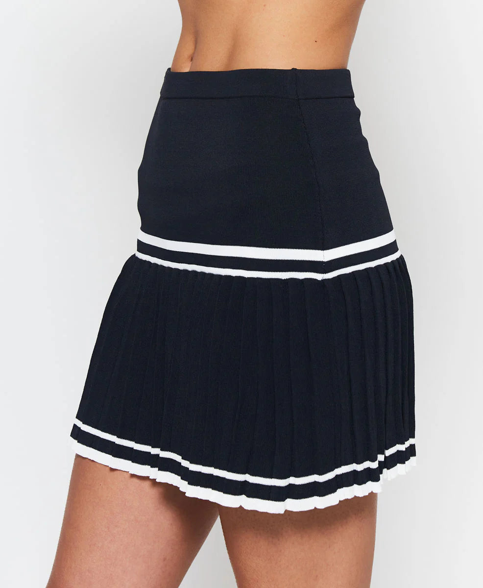 KNIFE PLEAT KNIT SKIRT