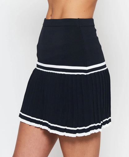 KNIFE PLEAT KNIT SKIRT