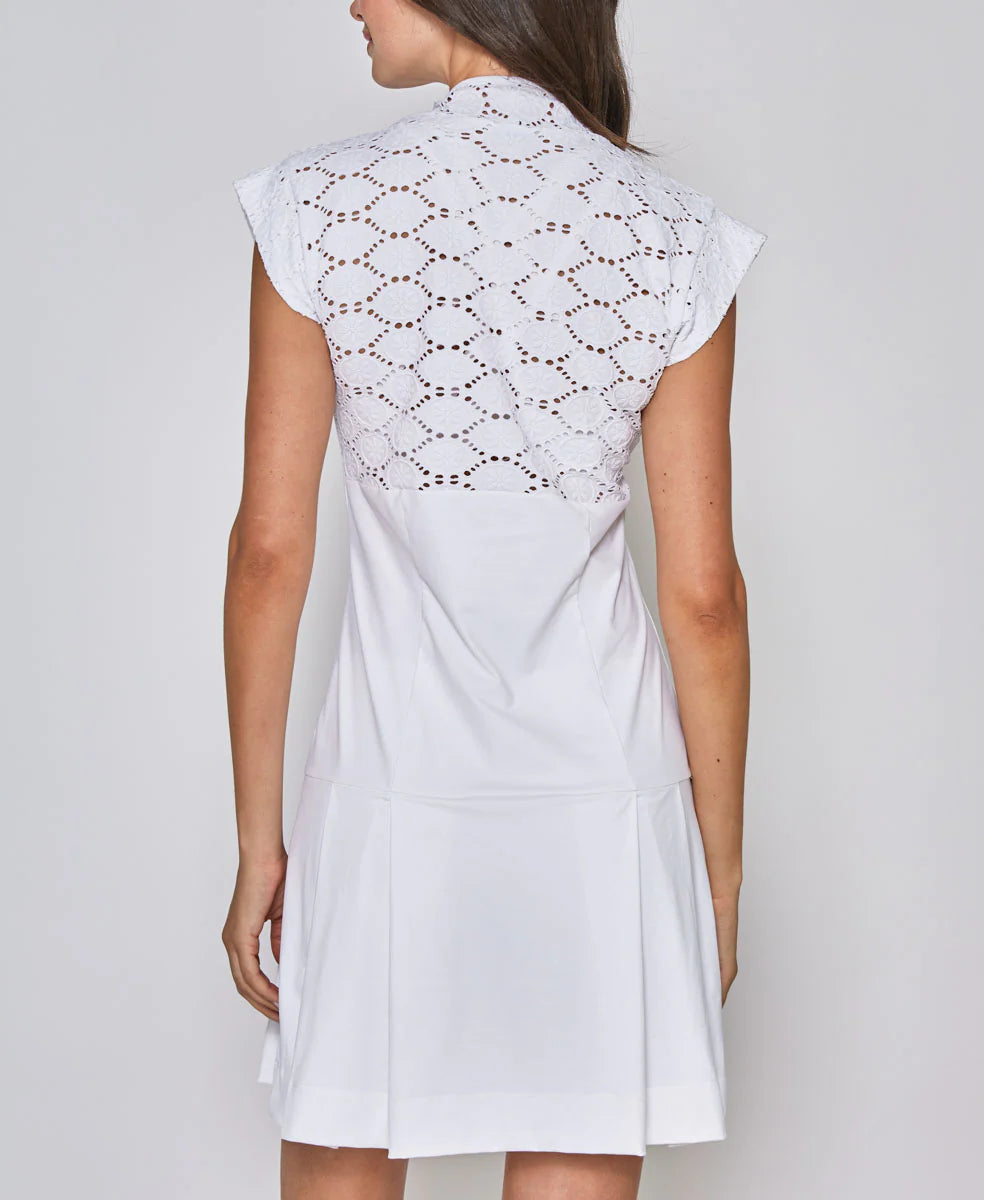 CAP SLEEVE LACE DRESS