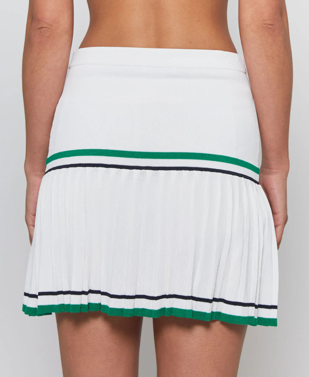 KNIFE PLEAT KNIT SKIRT