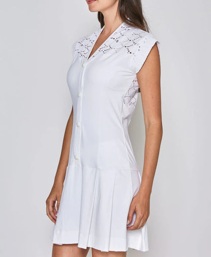 CAP SLEEVE LACE DRESS