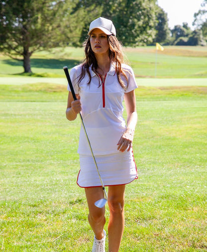 MESH ZIP PERFORMANCE POLO